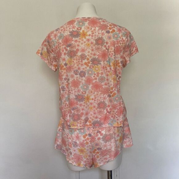 Lauren Conrad Pajama Short set Floral Vintage Daisy - Picture 9 of 11